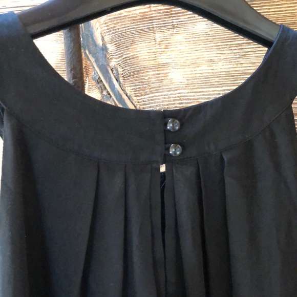 Blush black dress with faux hem neckline - Picture 3 of 7